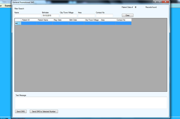 CRM SMS Patient